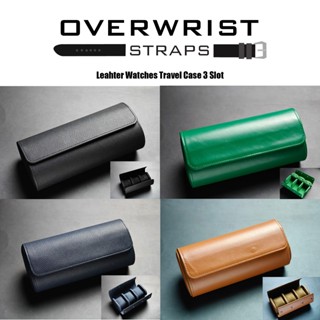 กล่องใส่นาฬิกพกพารุ่น Leather Watches Travel Case 3 Slot