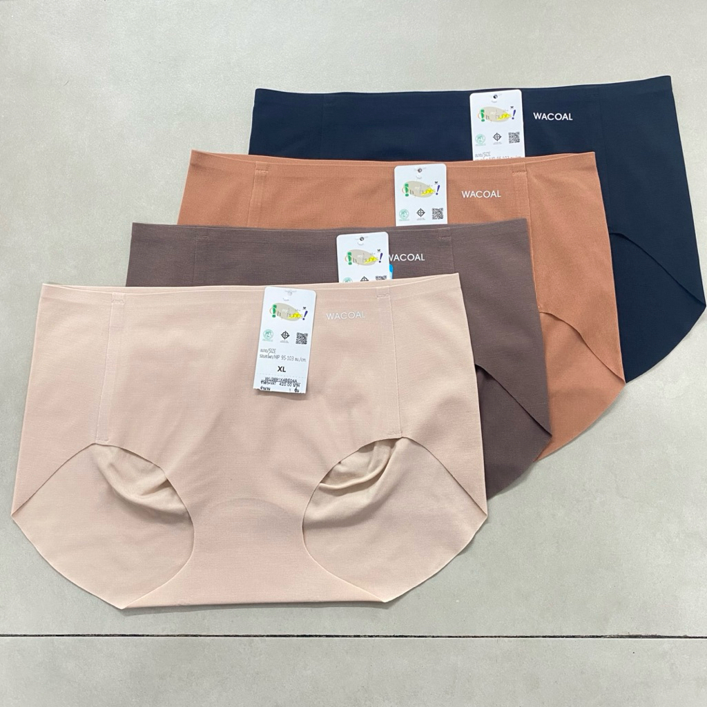 Wacoal Oh my skin nudes กางเกงในไร้ขอบ ก้นปั๊ม ผ้า New Cool Innovation รุ่น WU3691