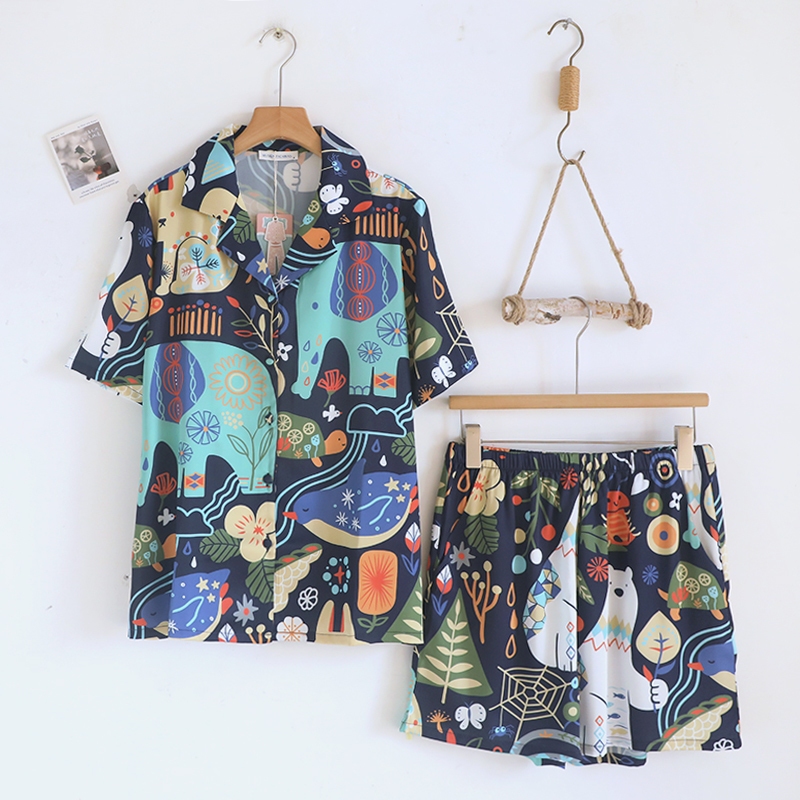 ชุดนอน Muslin Pajamas Silk Satin รุ่น Little Stories (N5188 T5188 L5188)  | ชุดนอนชุดเที่ยว - รูปที่ 2