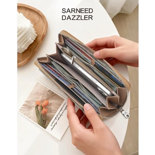 SARNEED Allure Wristlet กระเป๋าสตางค์ใบยาว (อะ-ลัวร์) พร้อมสายคล้องมือ หนังPU พรีเมียม นุ่มเบา ใส่แบงก์พันได้ไม่ต้องพับ