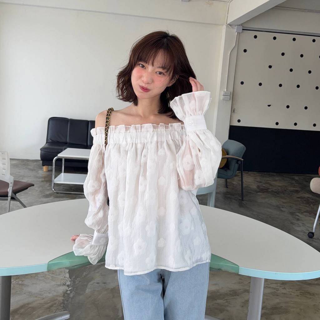 Kimmame - เสื้อ รุ่น Daisy Off Shoulder