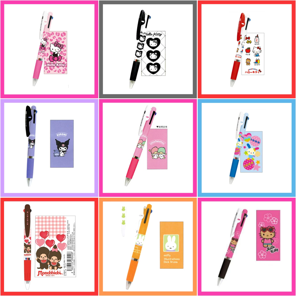 💙 แท้ 100% ปากกา Sanrio X Jetstream 3in1 💜 ปากกา Jetstream Jet เครื่องเขียน Sanrio ปากกา Disney ปากกา