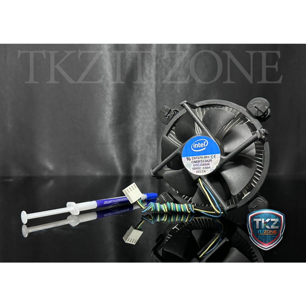 ((ฟรีซิลิโคลน))  ซิงค์พัดลม(CPU FAN COOLING) ซิงค์ลม intel ใช้กับ socket 1156 1155 1150 1151 (มือสอง