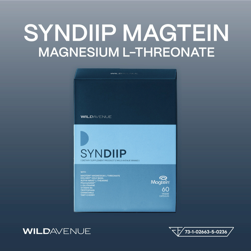 WILD AVENUE SYNDIIP (ผลิตภัณฑ์เสริมอาหาร ดูแลการนอนหลับโดยเฉพาะ ซินดิปป์) (60 แคปซูล)