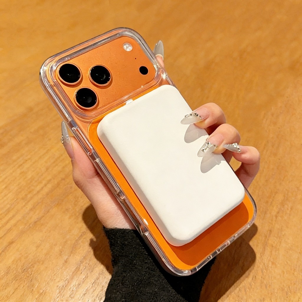 เคสชาร์จได้ วงเเหวน เคสอะคริลิค หลังพื้นเงา for iPhone 17 16 15 14 13 11 17promax 16plus 15plus 14plus 16promax 15promax - รูปที่ 7