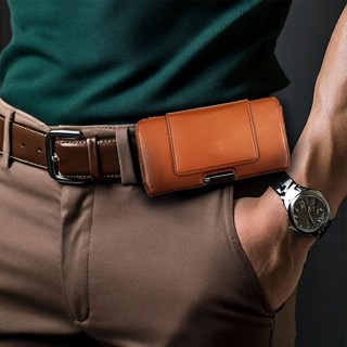 สไตล์อิตาลี ซอง กระเป๋า คาดเอว หนังวัว หนังแท้ สำหรับ ไอโฟน …