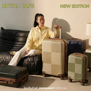 SWISHNAVY กระเป๋าเดินทาง ล้อลาก รุ่น Royal cafe 7070 ขนาด 14 16 20 24 28 นิ้ว น้ำหนักเบา กันน้ำ
