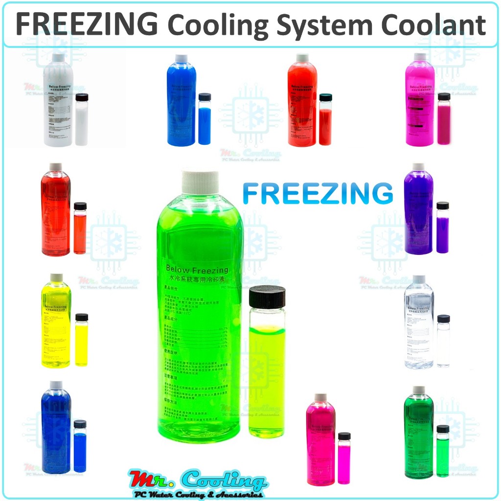 FREEZING 500ML Water Cooling System Coolant น้ำยาหล่อเย็น ชุดน้ำคอมพิวเตอร์ DIY ระบบหล่อเย็น