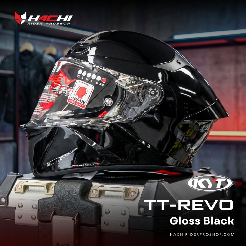KYT TT REVO - Gloss Black
