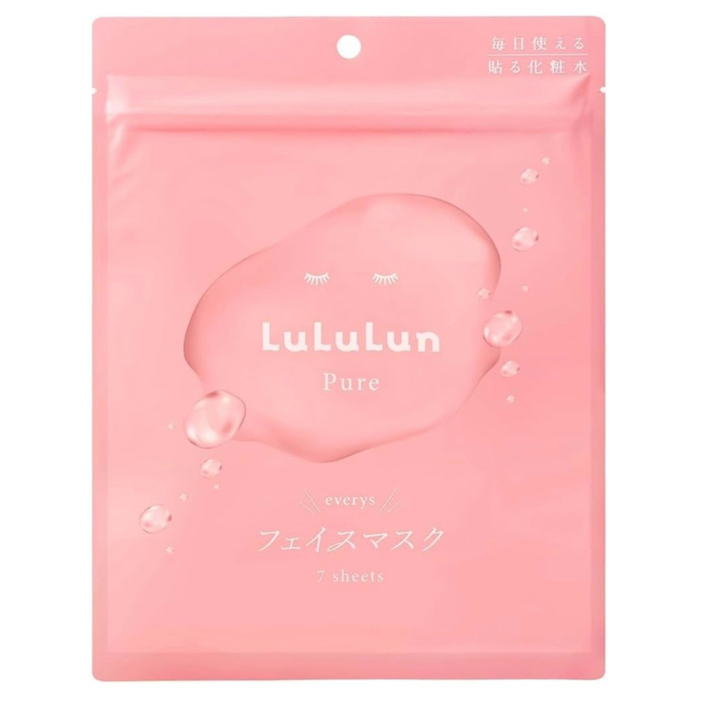 LuLuLun Pure Pink Face Mask มาร์คหน้าปรับสมดุลผิว