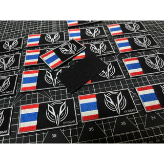 YY GEAR ป้ายอาร์มผ้าตีนตุ๊กแกไทย ติดหมวก ติดเสื้อเวส (YY-T01) - พร้อมส่ง