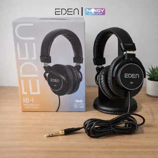 หูฟังกลองไฟฟ้า Eden HD-1 หูฟังแบบครอบเต็มใบสำหรับซ้อมกลองไฟฟ้าและสตูดิโอ