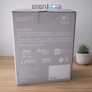 หูฟังกลองไฟฟ้า Eden HD-1 หูฟังแบบครอบเต็มใบสำหรับซ้อมกลองไฟฟ้าและสตูดิโอ