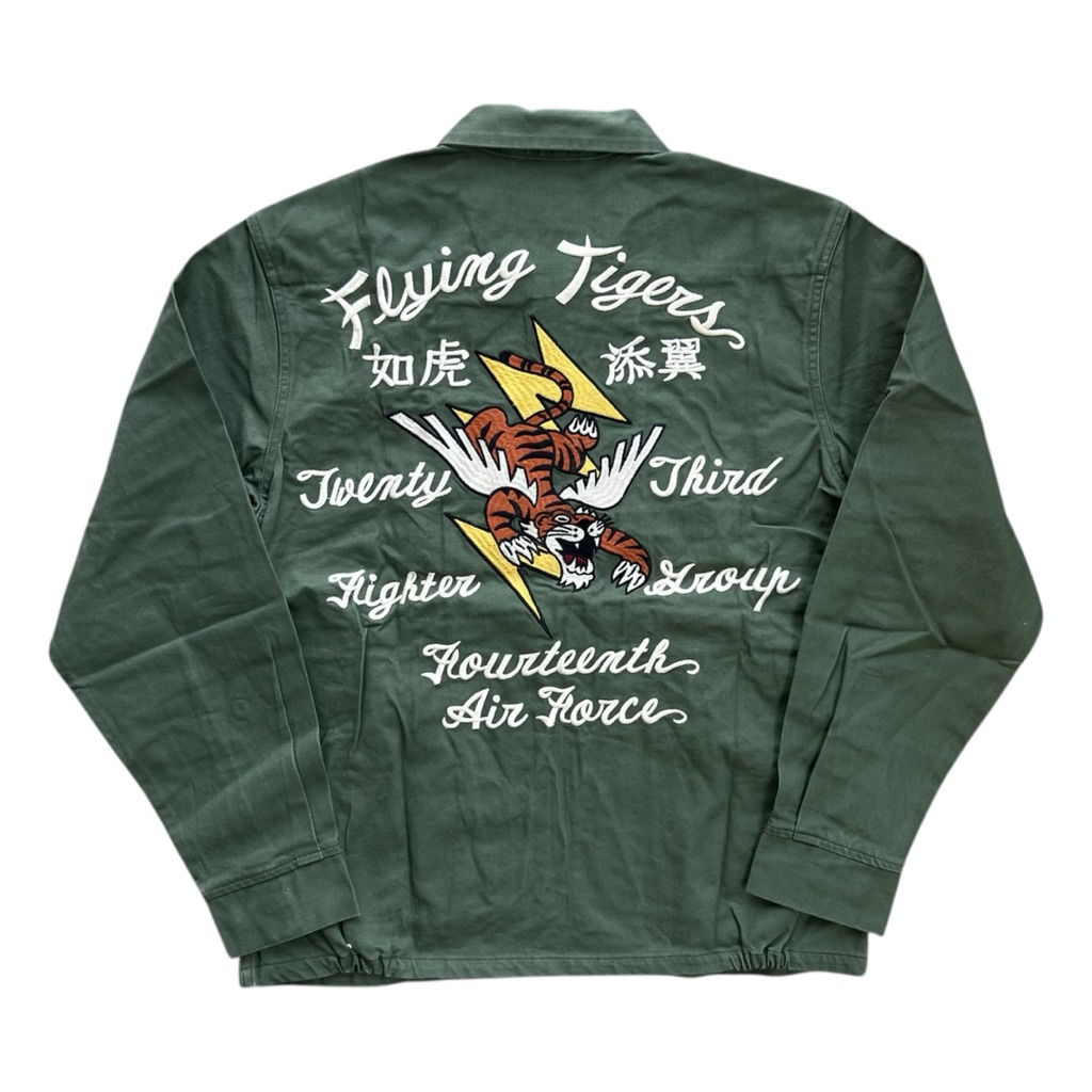 Autumn/Winter American Retro Flying Tigers Embroidered Jacket TOUR JACKE Men's Workwear Military Jac