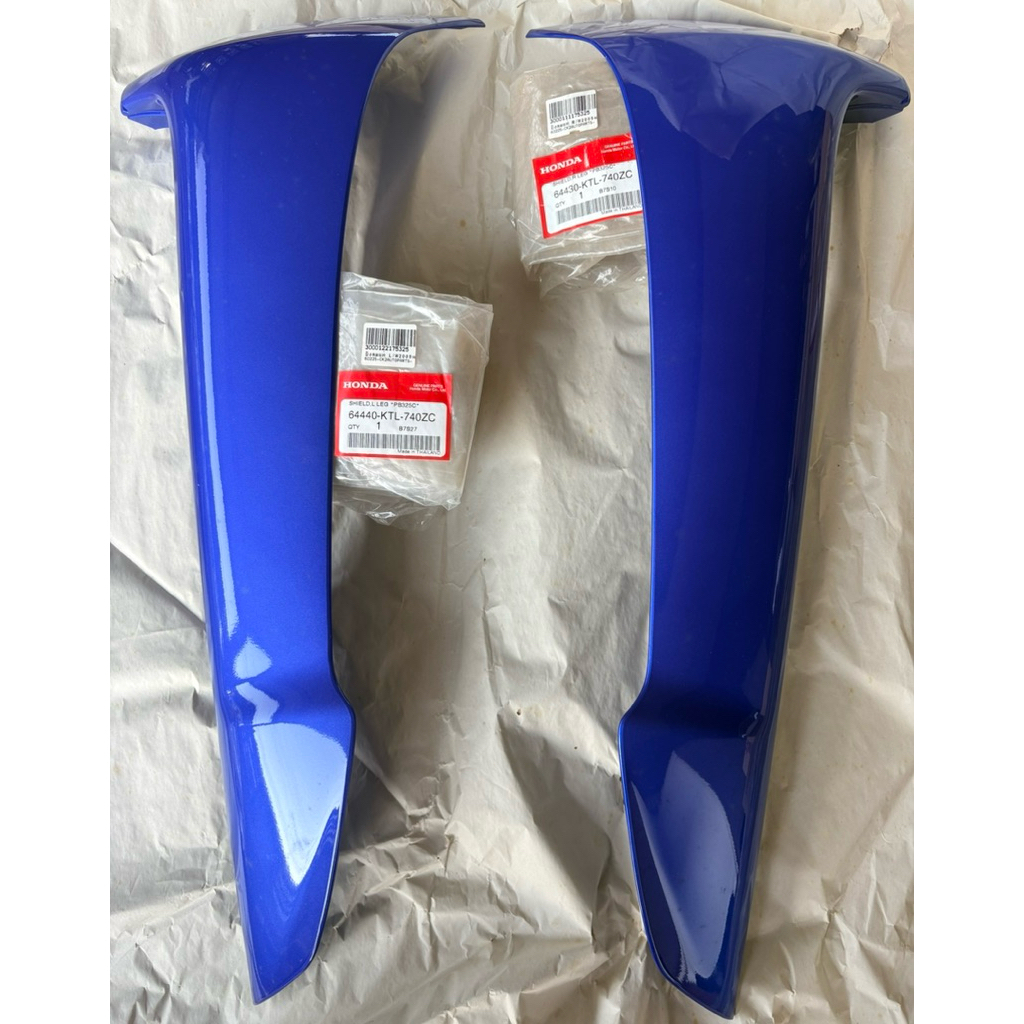 บังลมนอก  WAVE 100S UBOX ปี 2005 สีน้ำเงิน เวฟ 100 เอส ยูบล็อก 64440-KTL-740ZC,64430-KTL-740ZC แท้ศู