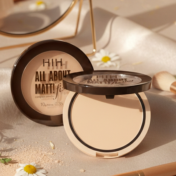 (มีส่งด่วน)(1 ตลับ) HIH All About Matte Powder แป้ง แป้งพัฟผสมรองพื้น เนื้อแมตต์