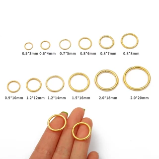 แหวนเปิดสีเงิน 3-10 มม. สำหรับ DIY พวงกุญแจ จี้ สร้อยคอ สร้อยข้อมือ ต่างหู งานแฮนด์เมด