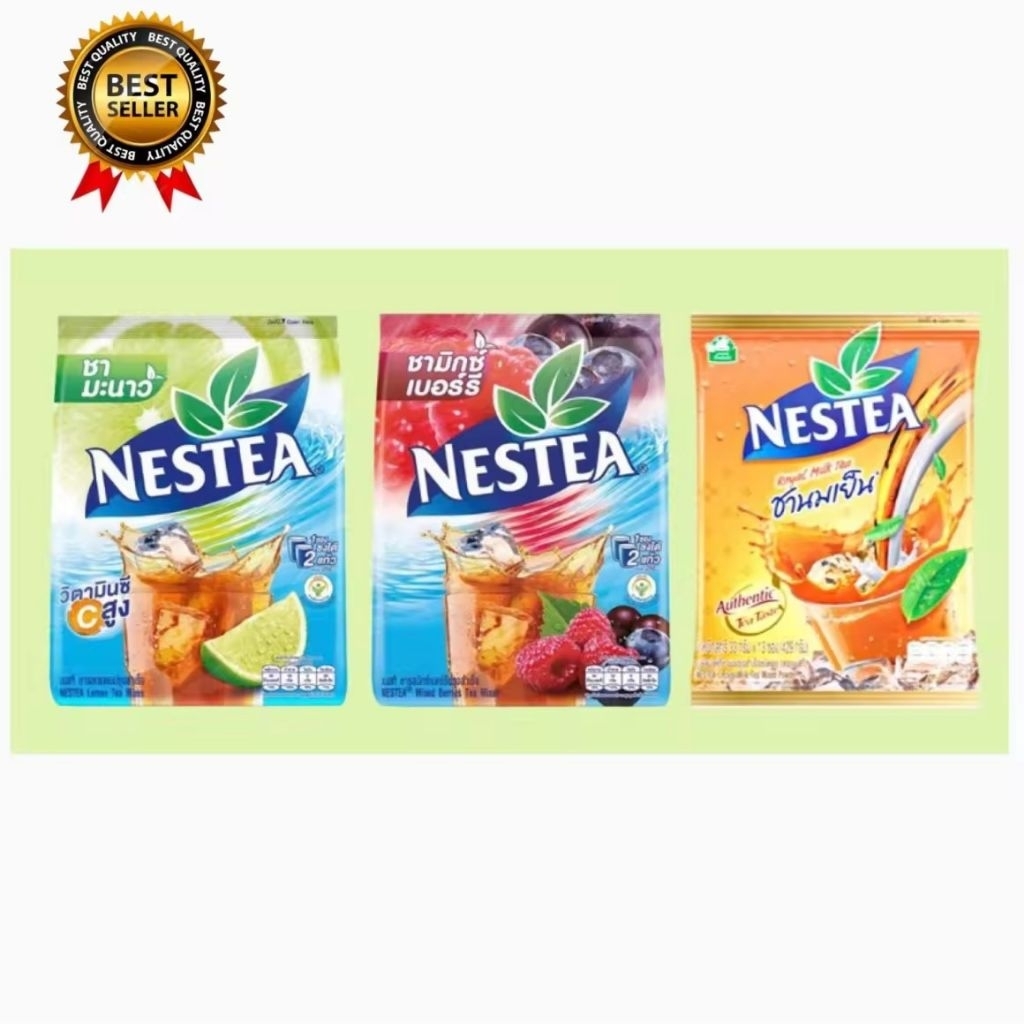 🍹ส่งของทุกวัน🍹NESTEA เนสที ชาผงปรุงสำเร็จ (ชามะนาว/ชามิกซ์เบอร์รี่/ชานมเย็น)