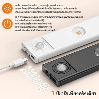 ไฟเซ็นเซอร์ LED เหมาะสำหรับตกแต่งเพดาน ข้างเตียง หรือเป็นไฟกลางคืนในทางเดิน ปรับได้ 3 สี