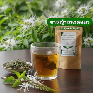 ชาหญ้าหนวดแมว บรรจุ 30 ซองชา Cat’s Whisker Tea30pieceหญ้าหนวดแมวบดผงในซองชาพร้อมชงดื่ม