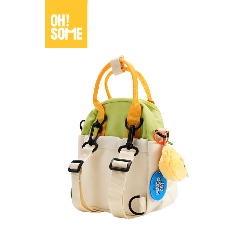 OHSOME x Zizone กระเป๋าเป้ ลายแมวพิงโก Multi-Purpose Backpack - รูปที่ 6