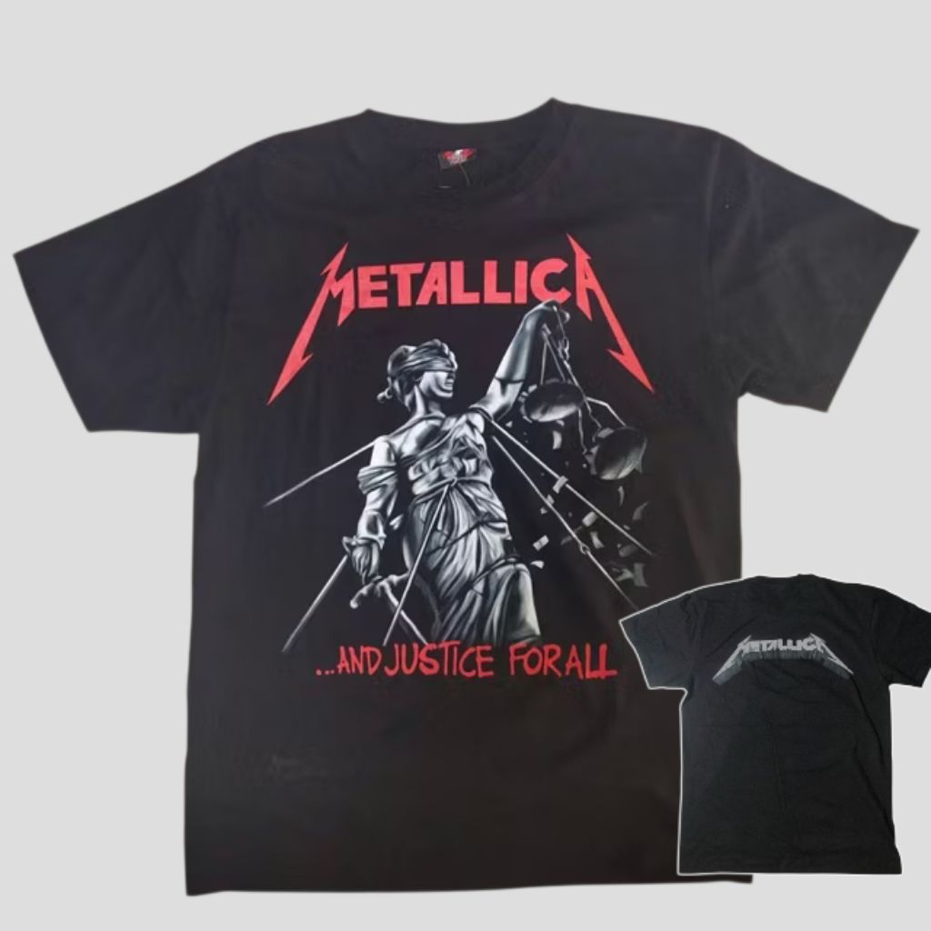 เสื้อยืดวง Metallica เสื้อแขนสั้นเมทัลลิกา