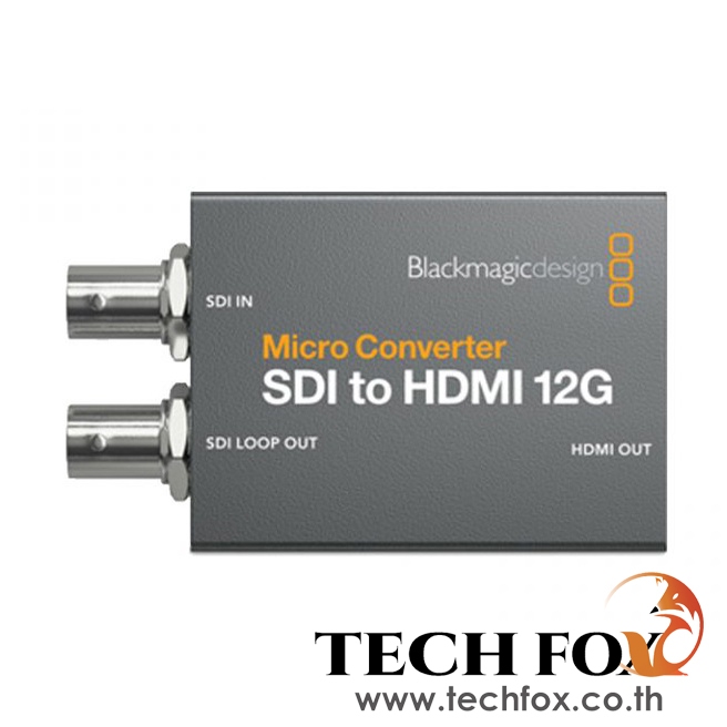 Blackmagic Design Micro Converter SDI to HDMI 12G ตัวแปลงคุณภาพการออกอากาศ 12G-SDI เป็น HDMI
