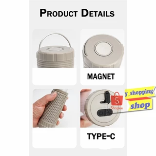 SALE--สินค้ามีตำหนิYD-2329 CMMPING LIGHT ไฟฉายพกพา ไฟแคมป์ปิ้ง สว่างมาก สามารถยืดได้ ปรับได้ 4โหมดTYPE-C Rechargeable