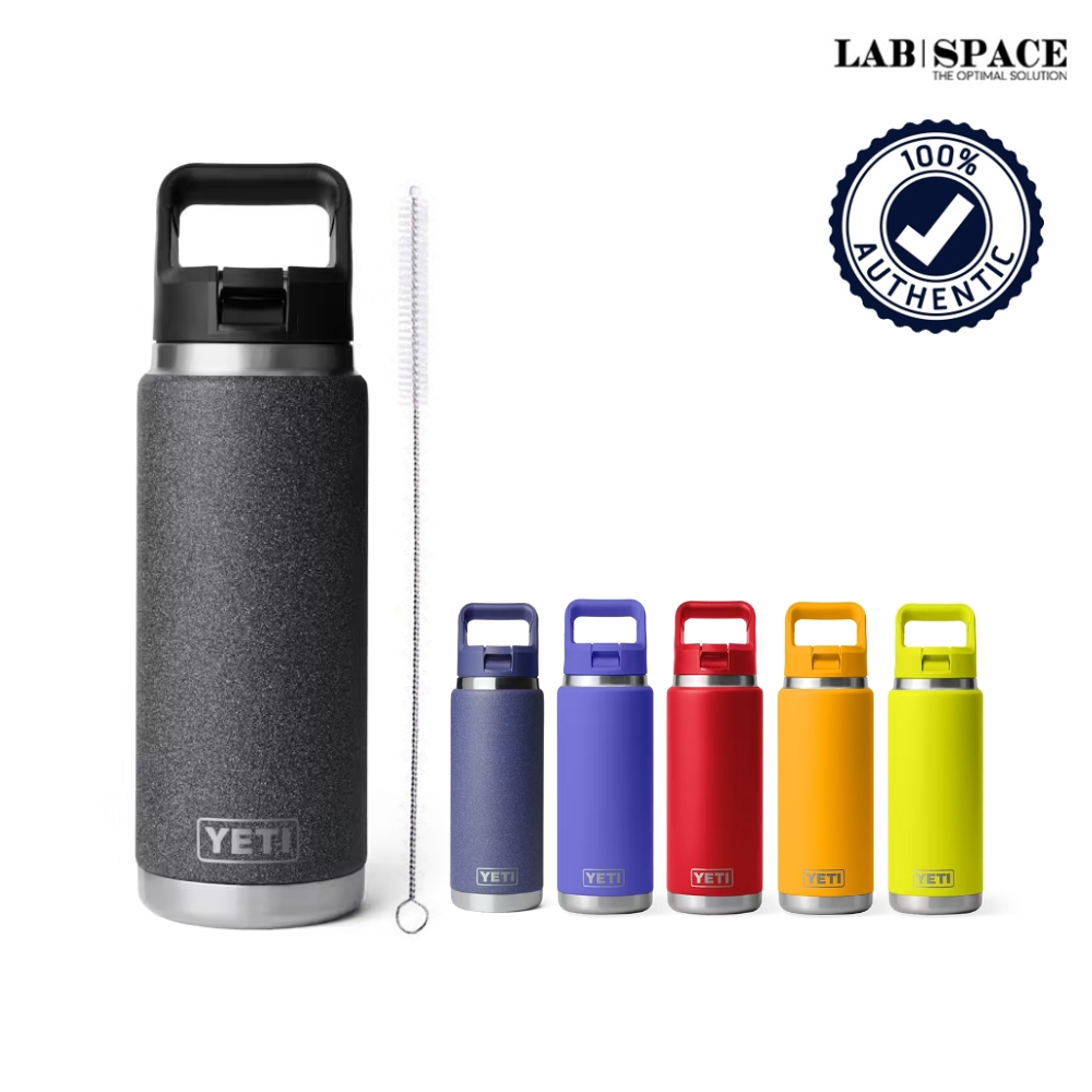 YETI RAMBLER 26 OZ BOTTLE WITH COLOR-MATCHED STRAW CAP