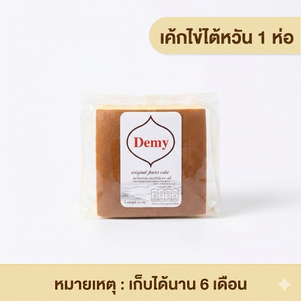 ขนมเค้กไข่ใต้หวัน  มีหลากรส เค้กไต้หวัน เลข อย.ไทย หอมนุ่ม ขนาด 120 กรัม Ranli ของกินเล่น ขนมทานเล่น