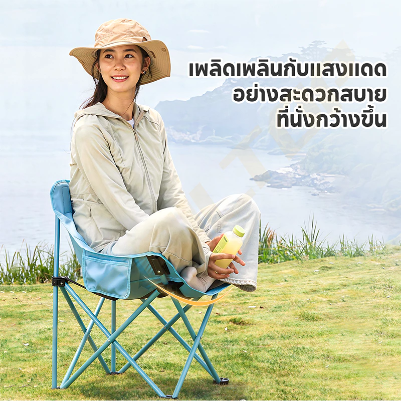 TRAILTOP เก้าอี้แคมป์ปิ้งพับได้ อลูมิเนียมรับน้ำหนัก 300 กก thumbnail 3