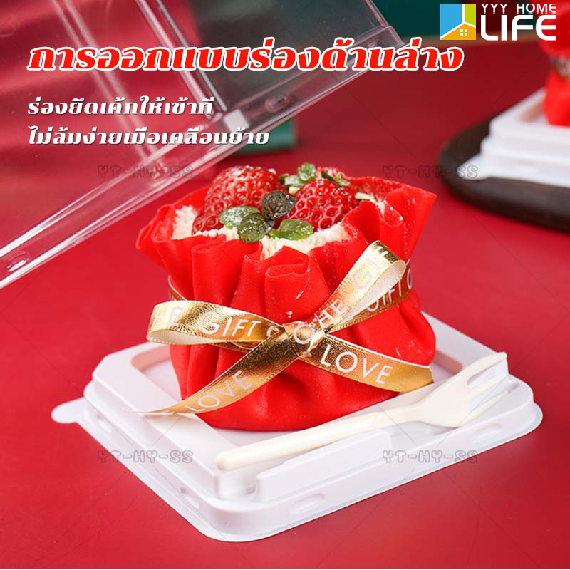 YYY Home life กล่องเค้กมินิ 50/100 ใบ หลุมกลม หลุมเหลี่ยม แถมส้อม กล่องเค้กแบบใช้แล้วทิ้ง ราคา ถูกที่สุด ดีลบีเคเค แกลเลอรีภาพที่ 4