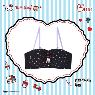 B'me เสื้อชั้นในมีโครงถอดสาย level 1 ฟองบาง รุ่น ME1709 (Hello Kitty) สีดำ ครีม ชมพูอ่อน (เข้าคู่รุ่นME6514, ME6710) M.1