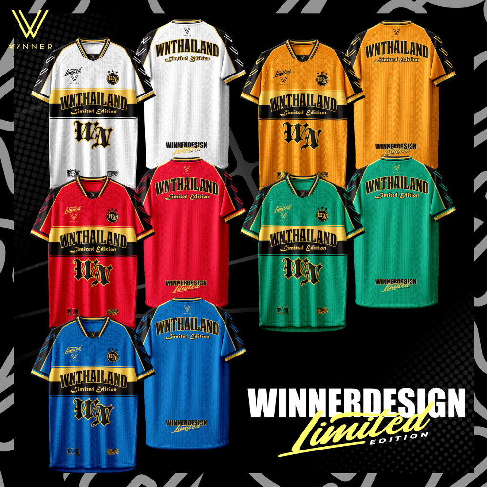 เสื้อกีฬา คอวี ลาย วินเนอร์ รุ่น Limited รหัส 002