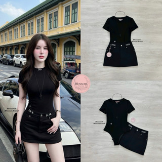 ชุดset3ชิ้น (Body suit + กระโปรงสั้น+สร้อยคอ) Blossom