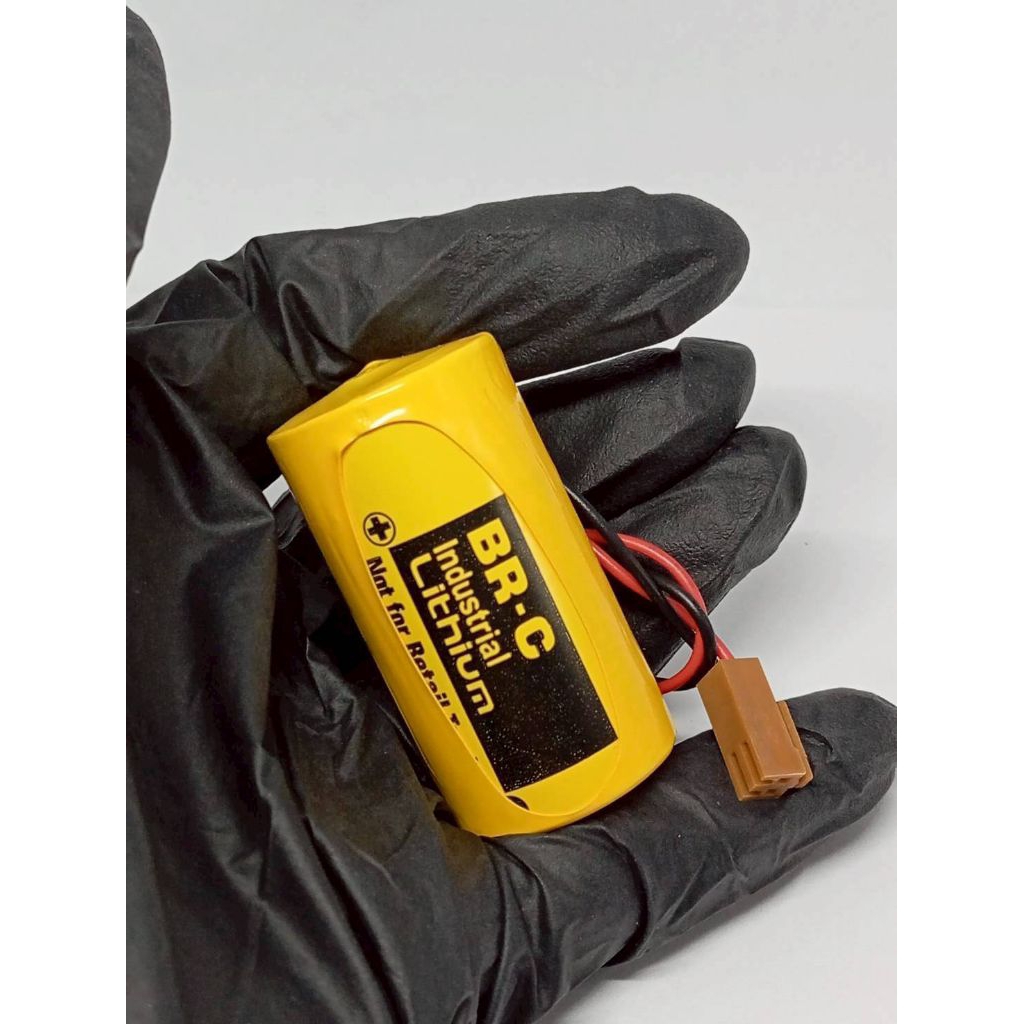 ร้านในกทม แบตเตอรี่ลิเธียมอุตสาหกรรม Panasonic BR-C 5000mAh (5Ah) พร้อมขั้วน้ำตาล สั่งเลย