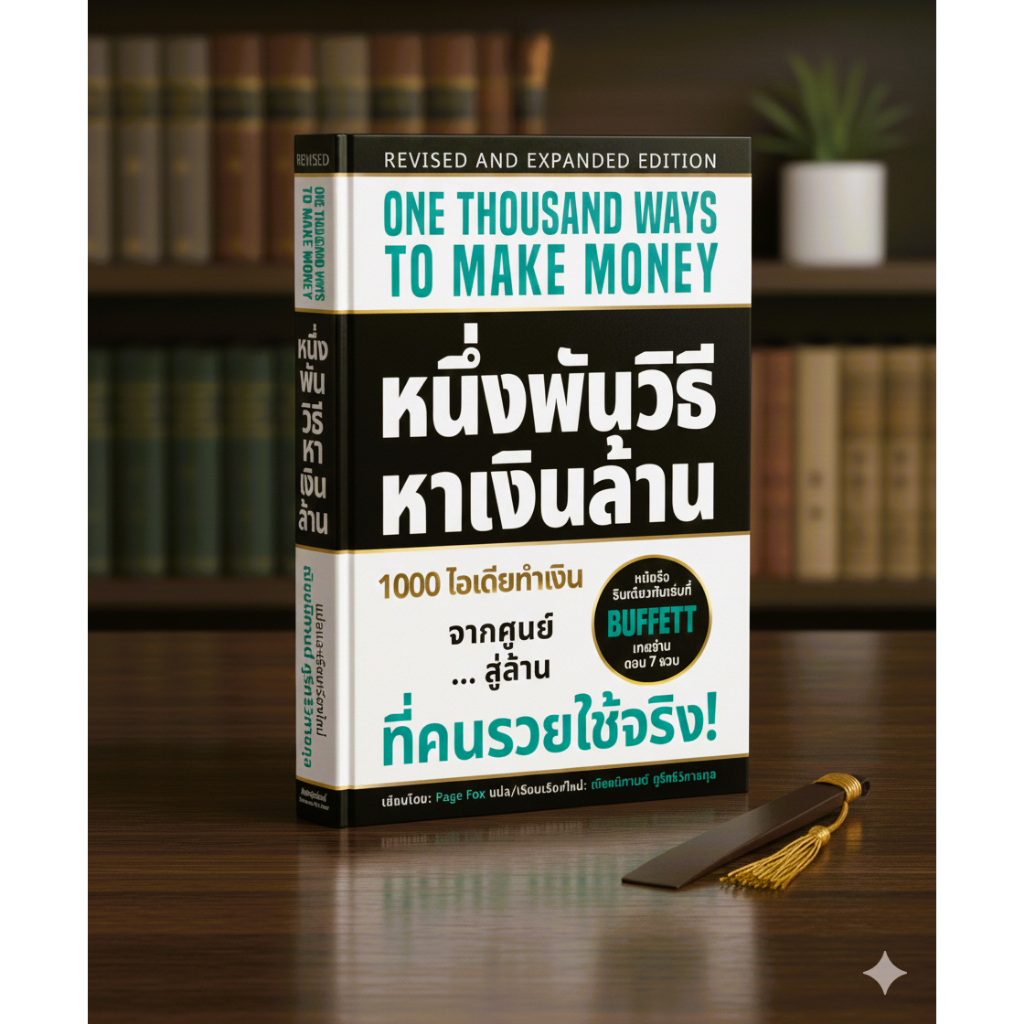 หนังสือ หนึ่งพันวิธีหาเงินล้าน (ปกแข็ง) - ฉบับปรับปรุงใหม่