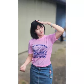 เสื้อยืดผ้าบางวินเทจ/เรือพื้น