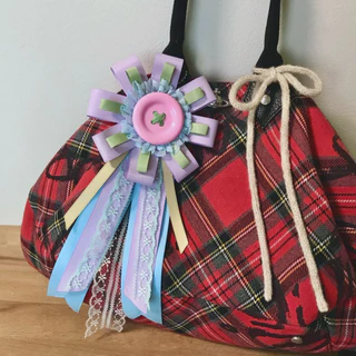 Rosette ribbon - เข็มกลัด + พวงกุญแจ ริบบิ้น 🎀