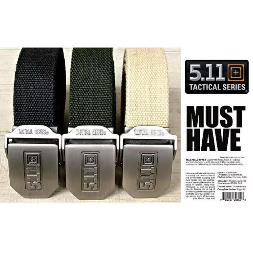 เข็มขัดยุทธวิธี511หัวเหล็กแข็งแรงทนทาน