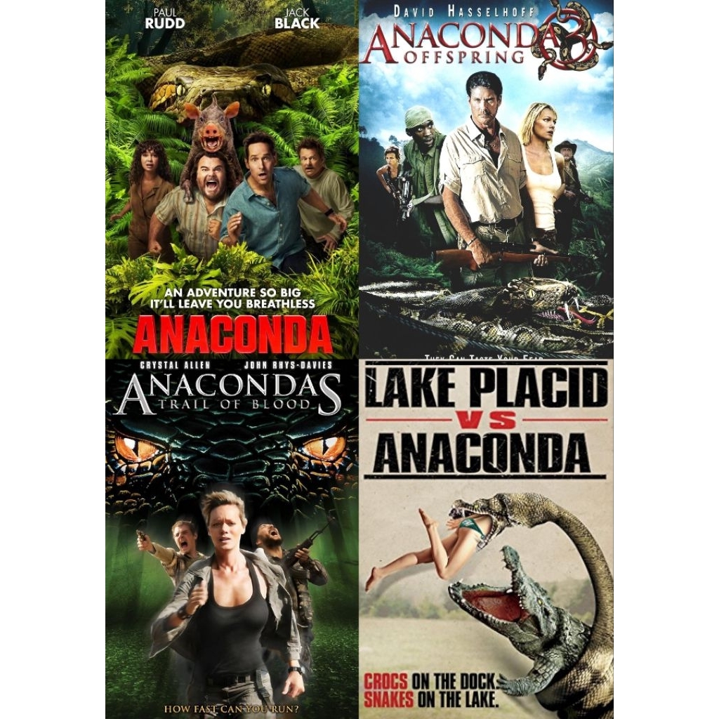 Blu-ray+DVD รวม4ใน1 Anaconda (2025) อนาคอนดา เลื้อยสยองโลก