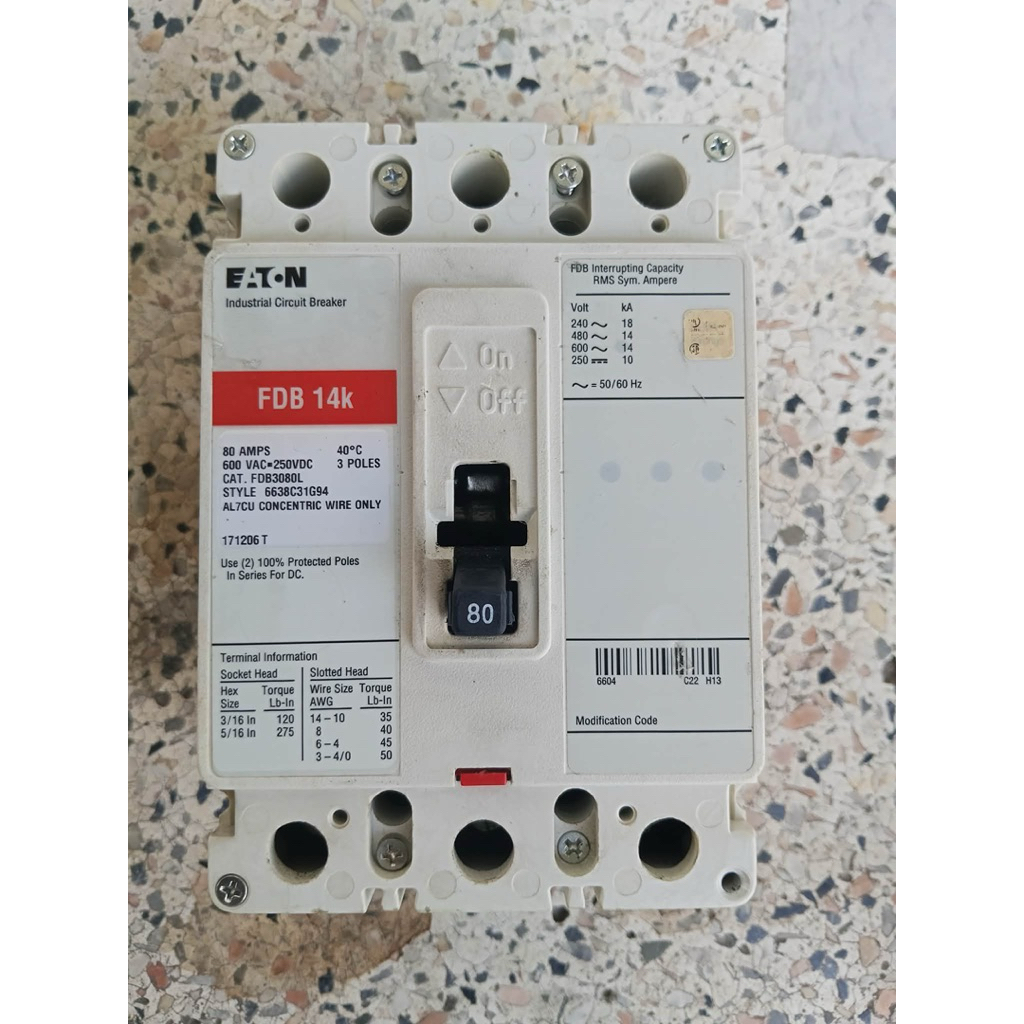 Circuit Breaker อุตสาหกรรม EATON รุ่น FDB 14k