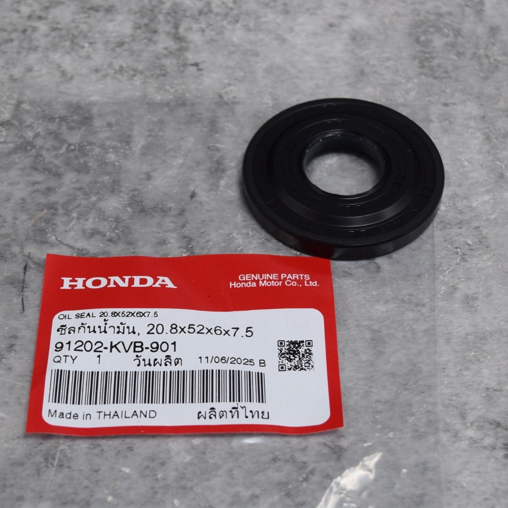 ซีลกันน้ำมัน ขนาด 20.8x52x6x7 Scoopy-I ปี2010-2013 /Zoomer-x แท้เบิกจากศูนย์ฮอนด้า ราคา/1ชิ้น 91202-KVB-901