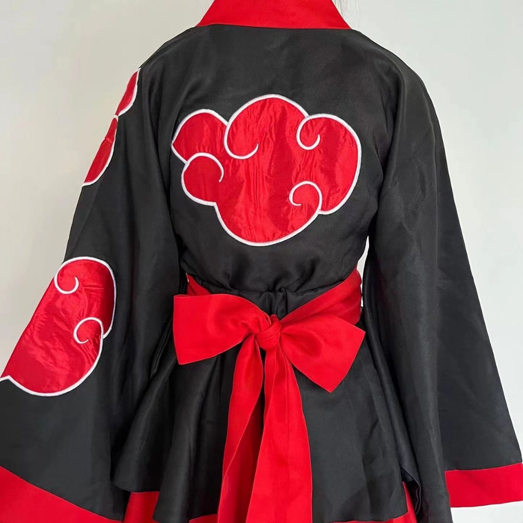 ชุดกิโมโนญี่ปุ่น คอสเพลย์ Naruto Akatsuki เครื่องแต่งกายโลลิต้าพิมพ์ลายเมฆ ผู้หญิง เครื่องแบบ ราคา ถูกที่สุด ดีลบีเคเค แกลเลอรีภาพที่ 7