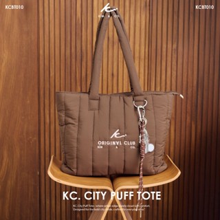 KIM&CO. ORIGINAL - KC. CITY PUFF TOTE(KCBT010) กระเป๋า Tote …