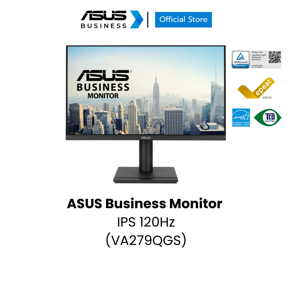 ASUS Business Monitor  (VA279QGS) 27 inch ,IPS, Full HD, Frameless, 120Hz ,1ms MPRT