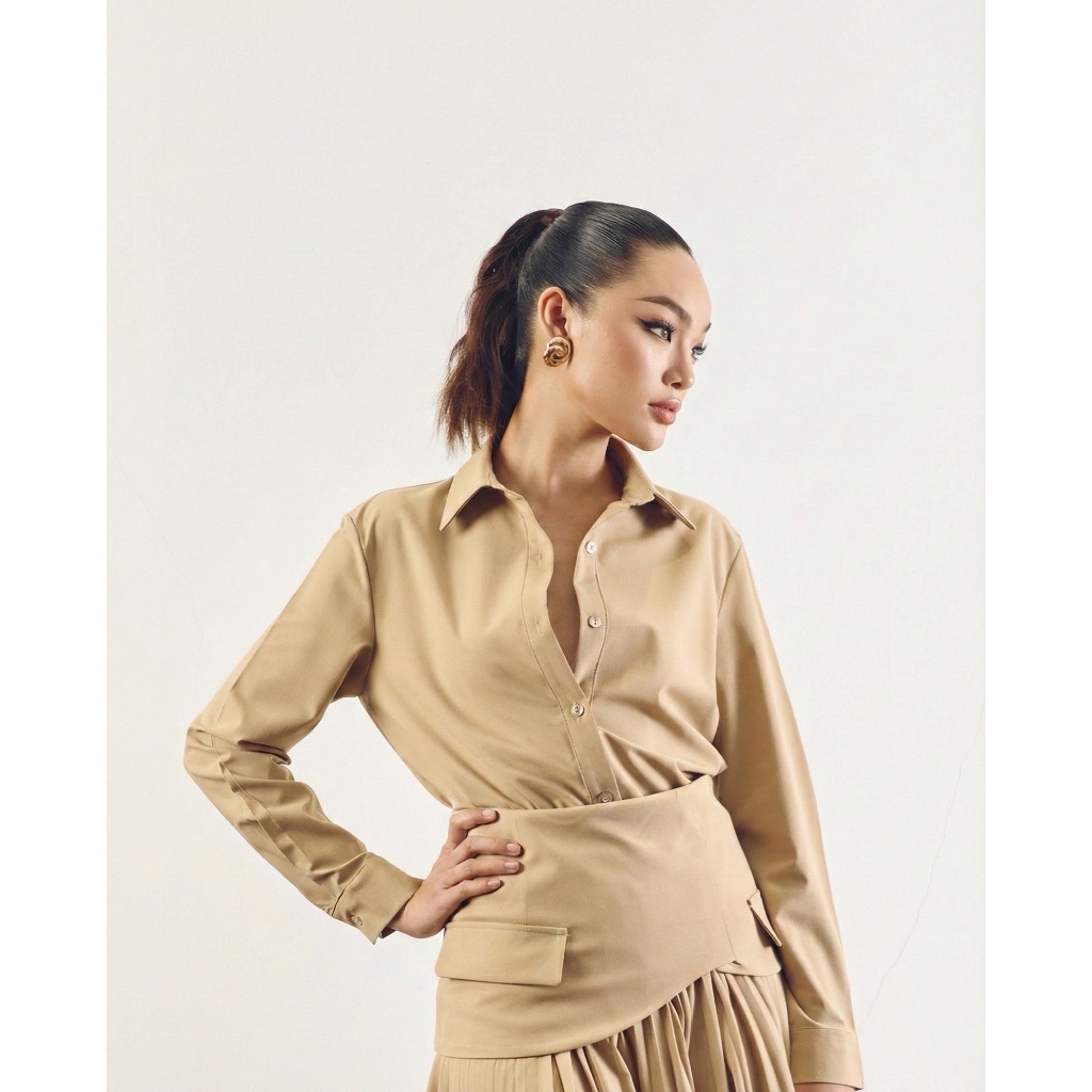 MMCHIC - COLLAR SHIRT