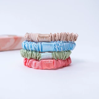 invisibobble ยางรัดผม ถนอมเส้นผม รุ่น Beauties Satin Sorbet (1 กล่องบรรจุ 4 ชิ้น)