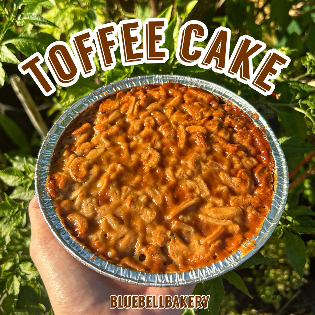 ท๊อฟฟี่เค้ก บลูเบลขนาด 1ปอนด์ 180กรัม