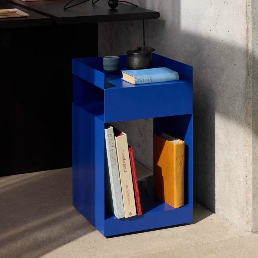 โต๊ะข้างโซฟาสไตล์นอร์ดิก เรียบง่ายทันสมัย สำหรับห้องนอนในบ้าน ตู้ข้างเตียงยอดนิยม รถเข็นขนาดเล็กเคลื่อนย้ายได้ แบบสีครีม - รูปที่ 5